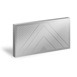 3D_Designový plotový panel Hliník s perforací GRAF 012 Čtverce – 1900×900_mm